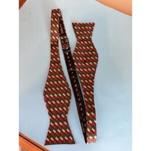 DiBanGu Silk Christmas Tree Holiday Adjustable Bow Tie NEW